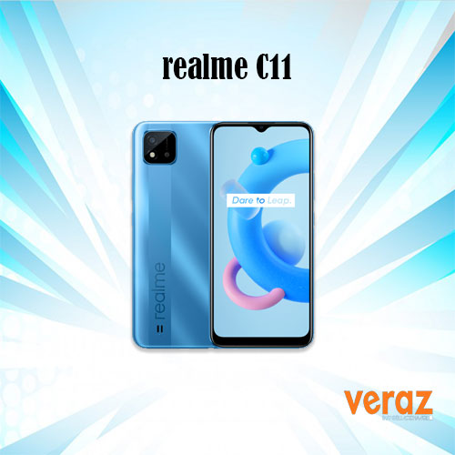 Model: Realme C11 (2021) Released: 2021, June 28 Weight: 190 g (6.70 oz) SIM: Dual SIM (Nano-SIM, dual stand-by) Size: 6.52 inches, 102.6 cm2 (~81.3% screen-to-body ratio) Resolution: 720 x 1600 pixels, 20:9 ratio (~269 ppi density) OS: Android 11, Realme Go UI MEMORY Card slot: microSDXC (dedicated slot) Internal: 32GB 2GB RAM, 64GB 4GB RAM SELFIE CAMERA Single: 5 MP, f/2.2, (wide) Video: 	1080p@30fps Features: Accelerometer, gyro, proximity, compass WLAN: Wi-Fi 802.11 b/g/n, hotspot Bluetooth: 4.2, A2DP USB: microUSB 2.0, USB On-The-Go BATTERY	Type: Li-Po 5000 mAh, non-removable Colors: Cool Blue, Cool Grey.