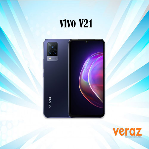 Model: Vivo V21 Released: 2021, May 05 Weight: 176 g (6.21 oz) SIM: Hybrid Dual SIM (Nano-SIM, dual stand-by) Display Size: 6.44 inches,100.1cm2(~84.8% screen-to-body ratio) Resolution: 1080x2400 pixels,20:9 ratio (~409 ppi density) OS: Android 11, Funtouch 11.1 MEMORY Card slot: microSDXC (uses shared SIM slot) Internal: 128GB 8GB RAM, 256GB 8GB RAM Mian CAMERA-Triple: 64MP,f/1.8,26mm(wide),1/1.72",0.8µm,PDAF,OIS,8MP,f/2.2,120˚,16mm(ultrawide),1/4.0",1.12µm,2MP,f/2.4,(macro) Video: 4K@30fps,1080p@30/60fps SELFIE CAMERA-Single: 44MP,f/2.0,(wide),AF,OIS WLAN: Wi-Fi 802.11 a/b/g/n/ac,dual-band,Wi-Fi Direct,hotspot  Bluetooth: 5.1,A2DP,LE Colors: Dusk Blue,Sunset Dazzle.