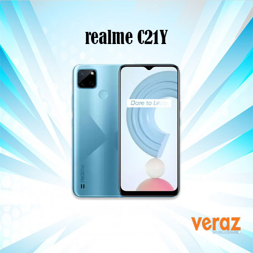 Model: Realme C21Y  Released: 2021, July 02 Weight: 200 g (7.05 oz) SIM: Dual SIM (Nano-SIM, dual stand-by) Size: 6.5 inches, 102.0 cm2 (~81.6% screen-to-body ratio) Resolution: 720 x 1600 pixels, 20:9 ratio (~270 ppi density) OS: Android 10/ Android 11 MEMORY Card slot: microSDXC (dedicated slot) Internal: 32GB 3GB RAM, 64GB 4GB RAM Main CAMERA-Dual: 13 MP, f/2.2, 26mm (wide), 1/3.06", 1.12µm, PDAF 2 MP, f/2.4, (macro) 2 MP, f/2.4, (depth) Video: 	1080p@30fps Features: Fingerprint (rear-mounted), accelerometer, proximity, compass WLAN: Wi-Fi 802.11 b/g/n, hotspot Bluetooth: 5.0, A2DP, LE BATTERY	Type: Li-Po 5000 mAh, non-removable Colors: Cross Black, Cross Blue.